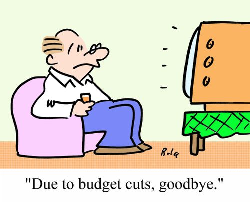 'Due to budget cuts, goodbye.'