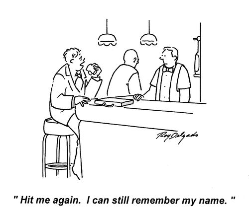 'Hit me again. I can still remember my name.'