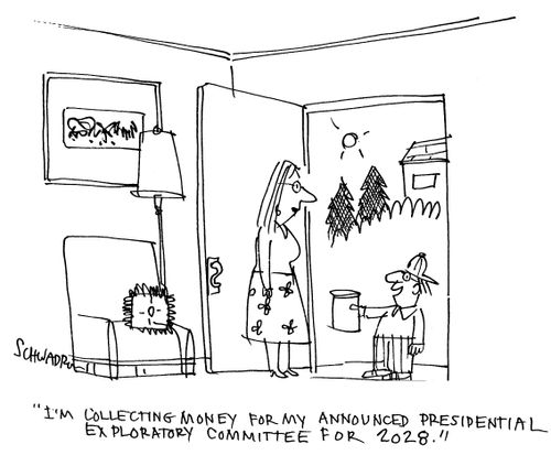 'I'm collecting money for my announced presidential exploratory committee for 2028.'