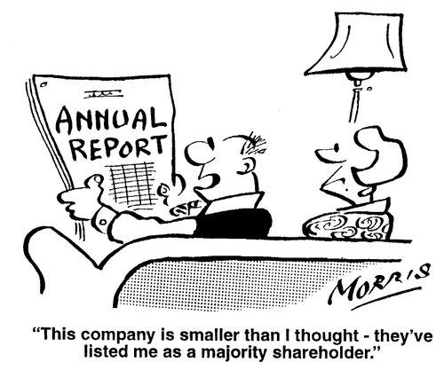 This company is smaller than I thought - they've listed me as a majority shareholder.