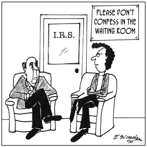 Please don't confess in the waiting room.