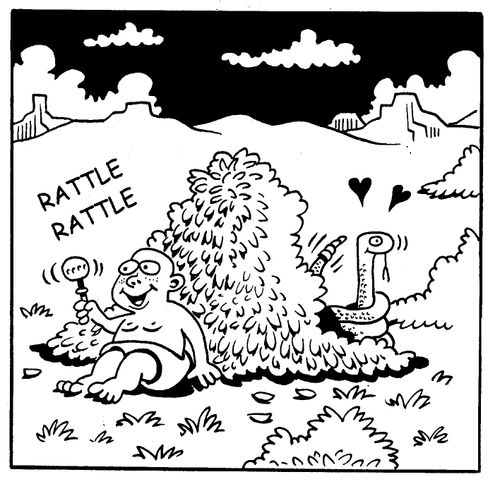 Rattle Snake in Love with Baby
