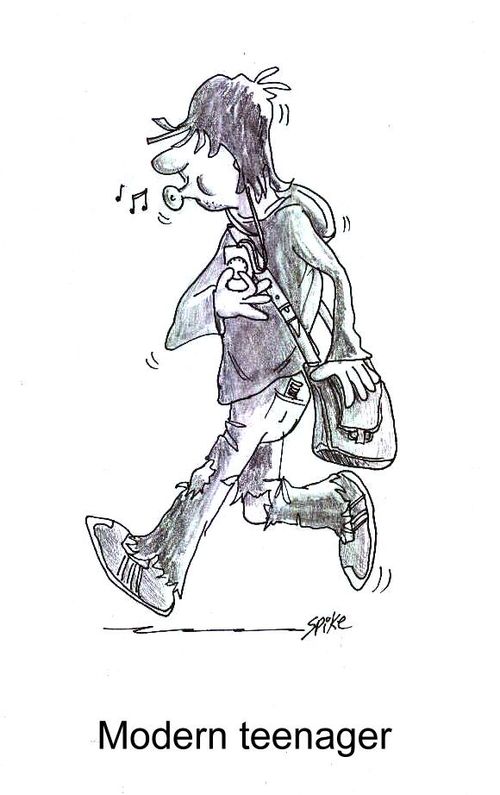 Modern teenager.