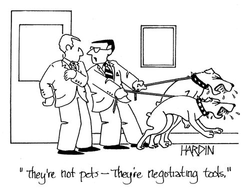 'They're not pets - they're negotiating tools.'