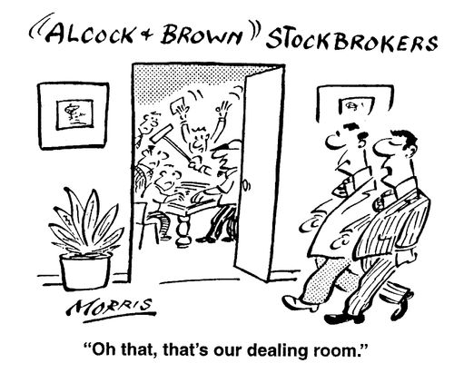 "Oh that, that's our dealing room."