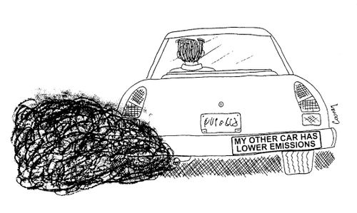 "My other car has lower emissions."