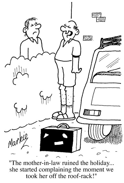 "The mother in law ruined the holiday...she started complaining the moment we took her off the roof-rack!