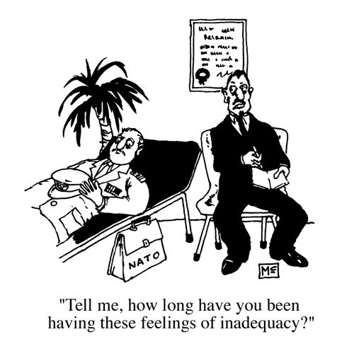 "Tell me, how long have you been having these feelings of inadequacy?"