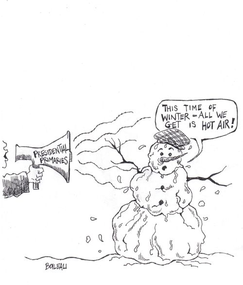 Presidential primaries equal hot air.