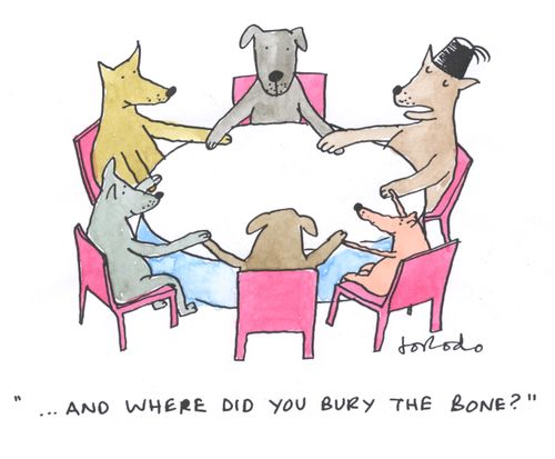 '...and where did you bury the bone?'