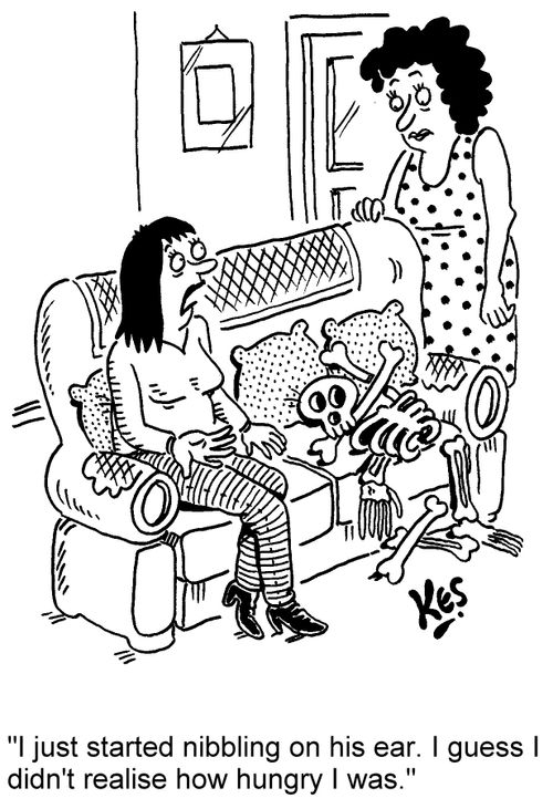 "I just started nibbling on his ear. I guess I didn't realise how hungry I was."