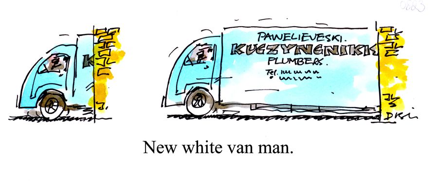 New white van man.