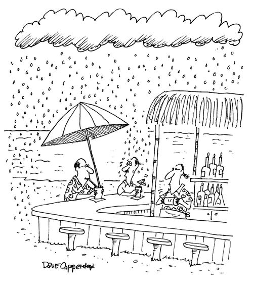 Cocktail umbrella.