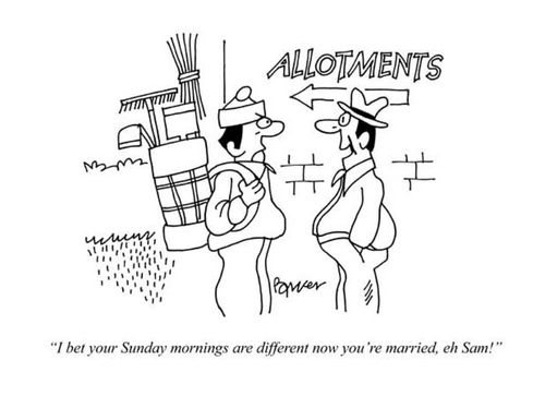 'I bet your Sunday mornings are different now you're married,eh Sam!'