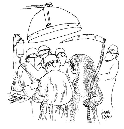Grim Reaper in Surgery.