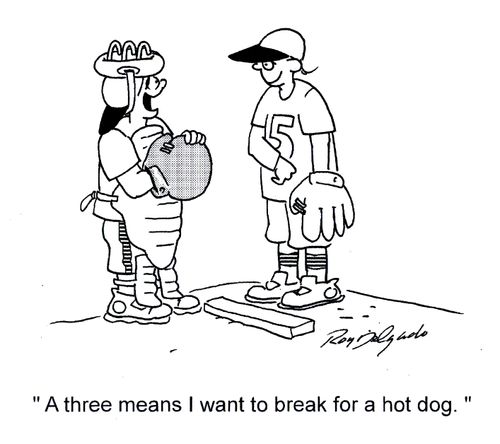 'A three means I want to break for a hot dog.'
