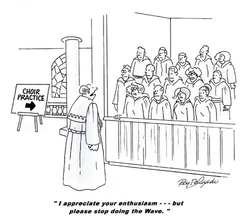 'I appreciate you enthusiasm...but please stop doing the Wave.'