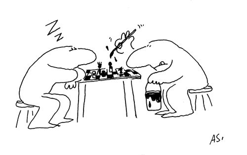 Painting Chess Players