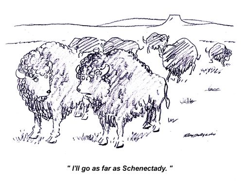 'I'll go as far as Schenectady.'