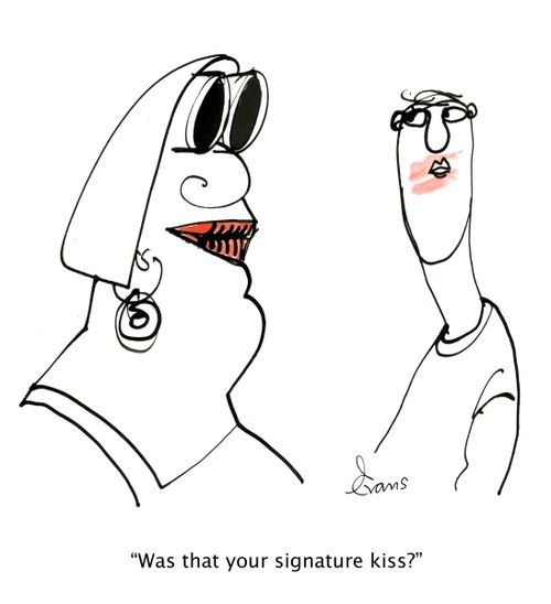 'Was that your signature kiss?'