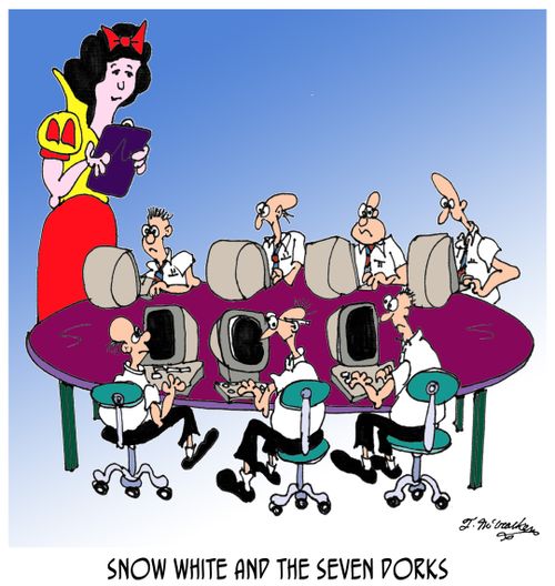Snow White and the Seven Dorks.