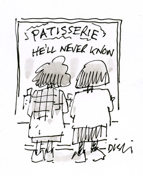 Patisserie: He'll never know.