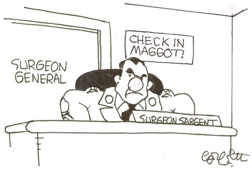 Surgeon General: 'CHECK IN MAGGOT' 