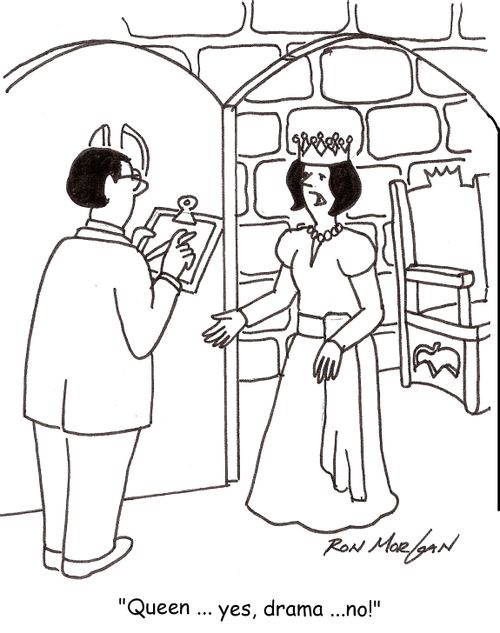 'Queen .. yes, drama .. no!'