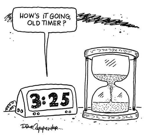 'How's it going old timer?'