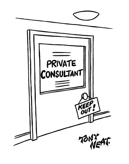 Private Consultant: Keep Out!