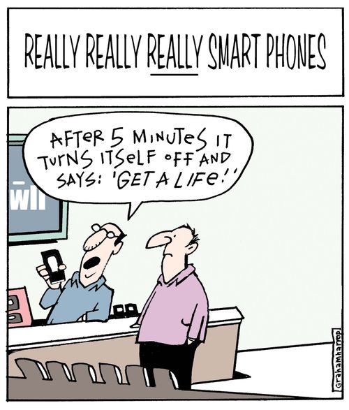 'After 5 minutes it turns itself off and says: 'Get a life!''