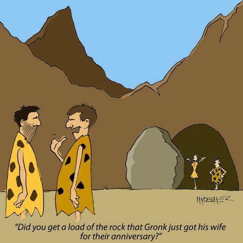 'Did you get a load of the rock that Gronk just got his wife for their anniversary?'