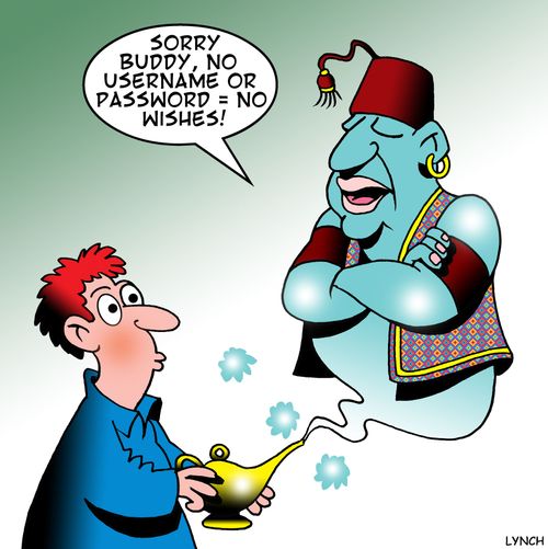 'Sorry buddy, no username or password = no wishes!'