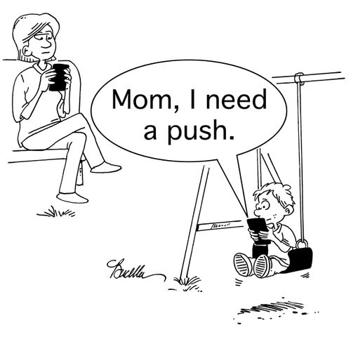 'Mom, I need a push.'