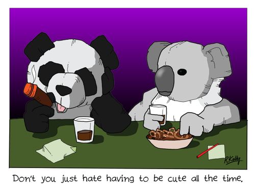 Don't you just hate having to be cute all the time.