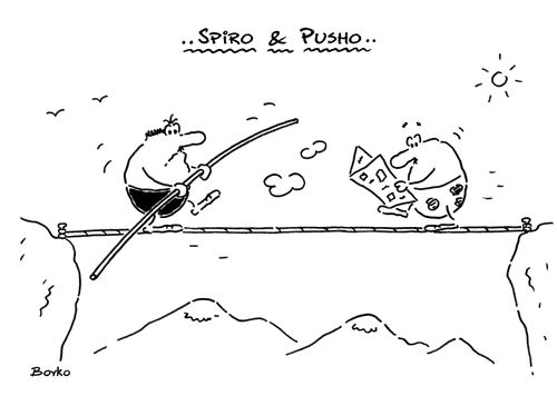 Spiro & Pusho:  Tightrope Walkers