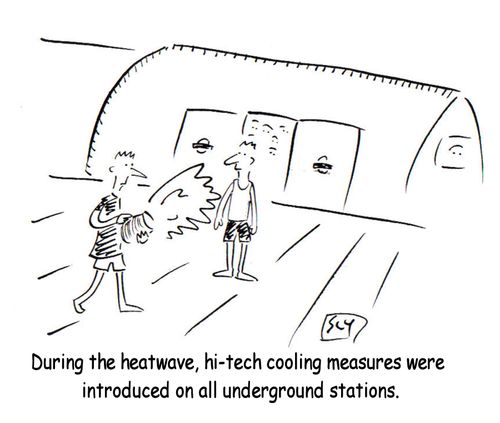 During the heatwave, hi-tech cooling measures were introduced on all underground stations.
