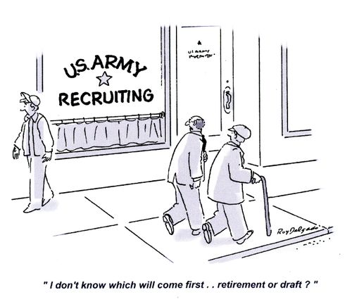 'I don't know which will come first.. retirement or draft?'