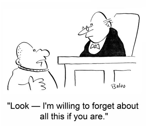 'Look -- I'm willing to forget about all this if you are.'