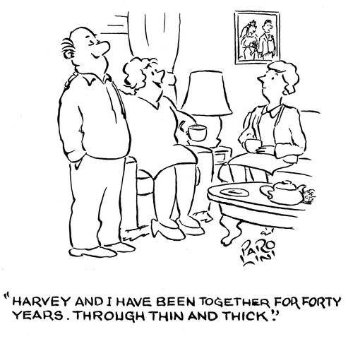 'Harvey and I have been together for forty years. Through thin and thick.'