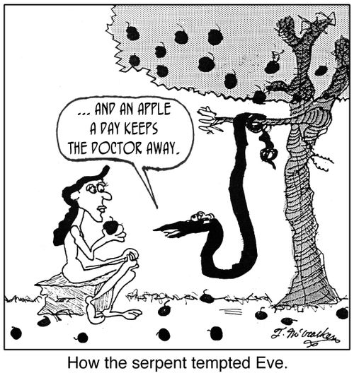 'How the serpent tempted Eve.'