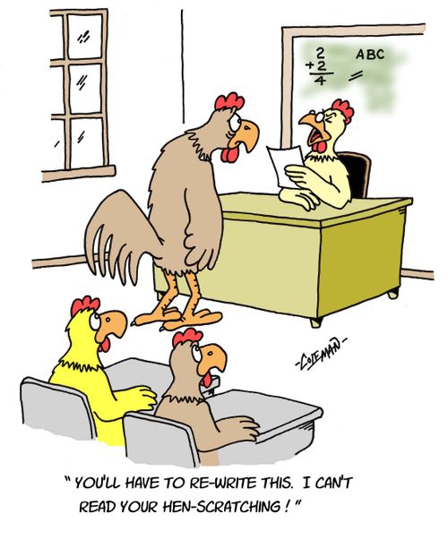 You'll have to rewrite this. I can't read your hen scratching!