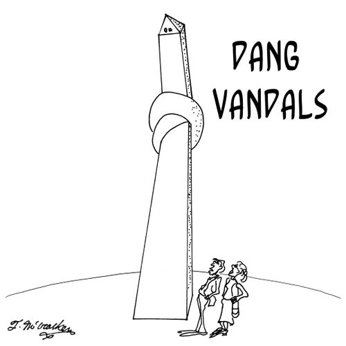 'Dang vandals.'