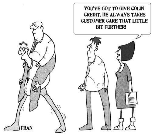 'You've got to give Colin credit, he always takes customer care that little bit further.'
