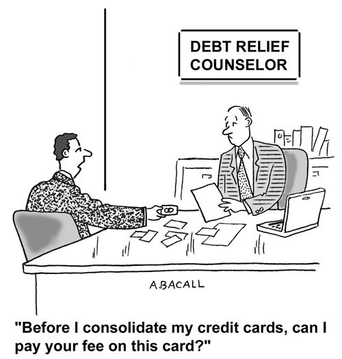 Before I consolidate my credit cards, can I pay your fee on this card?