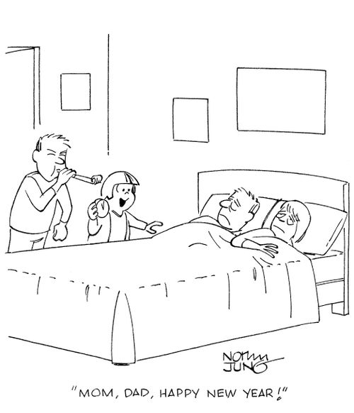 'Mom, dad, happy new year!'