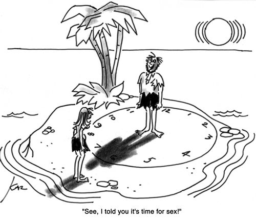 'See, I told you it's time for sex!'