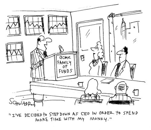 "I've decided to step down as CEO in order to spend more time with my money..."
