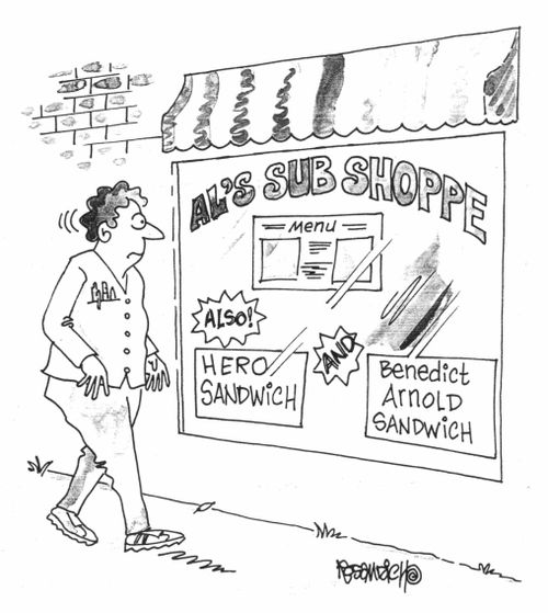 Benedict Arnold sandwich