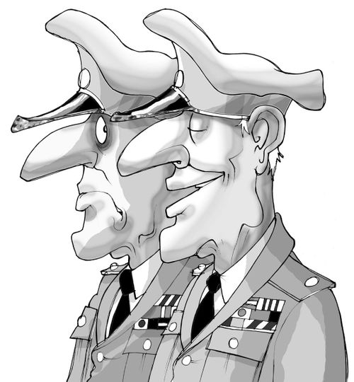 Two military officers